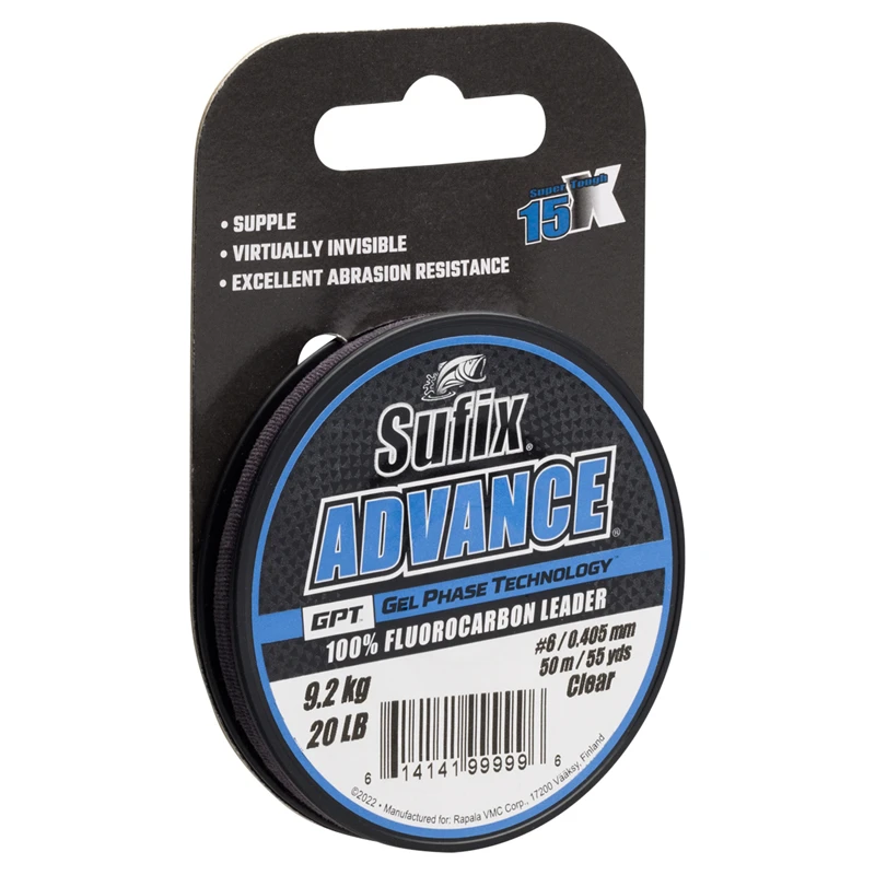 Sufix Advance Fluorocarbon Clear 50m 1 Sufix Advance Fluorocarbon Clear 50m