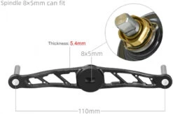 Gomexus Thicken Power Handle -Angeln Verkaufsgeschäft BS110H27BKBK1r 4
