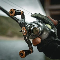 Gomexus 95mm Carbon Swept Handle With 20mm Aluminium Knob -Angeln Verkaufsgeschäft DCS95A20BKGDr 3