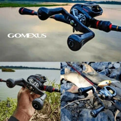 Gomexus 98mm Carbon Swept Handle With 30mm Carbon Knob -Angeln Verkaufsgeschäft DCS98FA30BKBKr 3