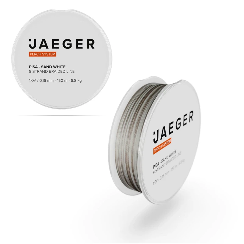 Jaeger Braided Line Pisa Sand White 150m 6.8kg - 0.16mm 1 Jaeger Braided Line Pisa Sand White 150m 6.8kg - 0.16mm